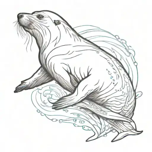 Sea Lion Playing