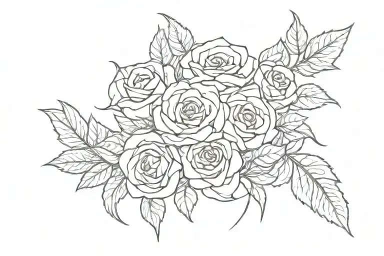 Date Roman Numerals With Roses