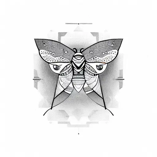 Moth Abstract With Eyes In The Pattern