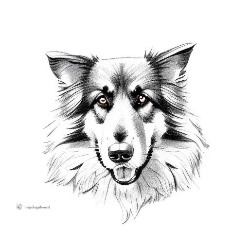 Long Haired German Sheperd