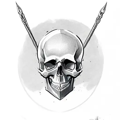 Skull With Irish Flag