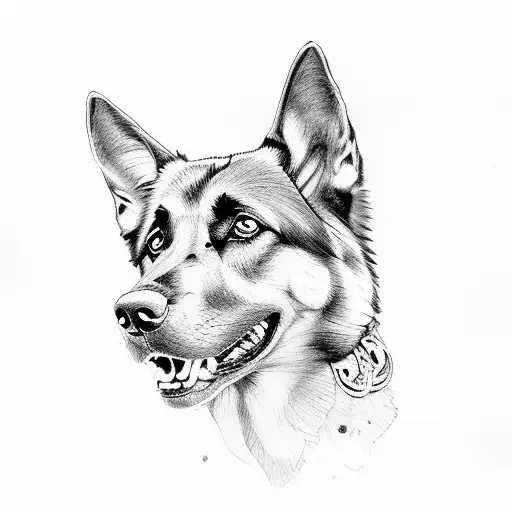 Black And Gold German Shepard