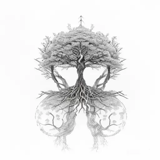 Earth Goddess As A Tree Hybrid