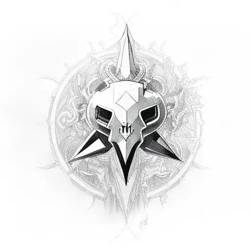 Incorporate A Gaming Controller And A Dark Fantasy Creature In A Celestial-themed