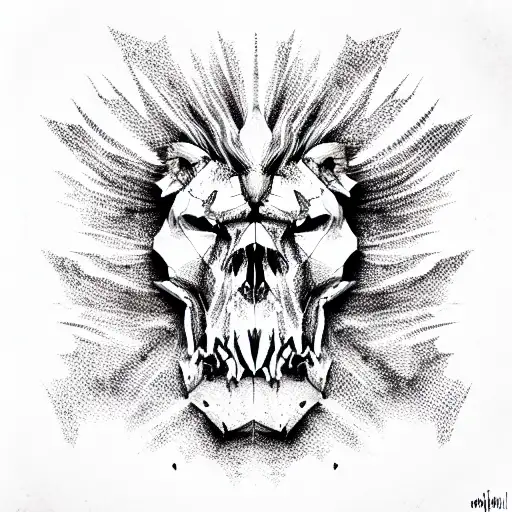 Skull Lion