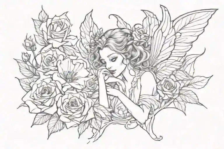 Fairy In The Rose