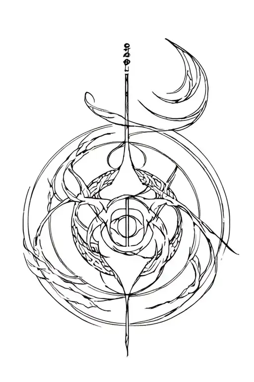 Cho Ku Rei Power Symbol Tattoo Design Combining Music Elements