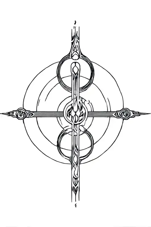 Cho Ku Rei Power Symbol Tattoo Design Combining Music Elements