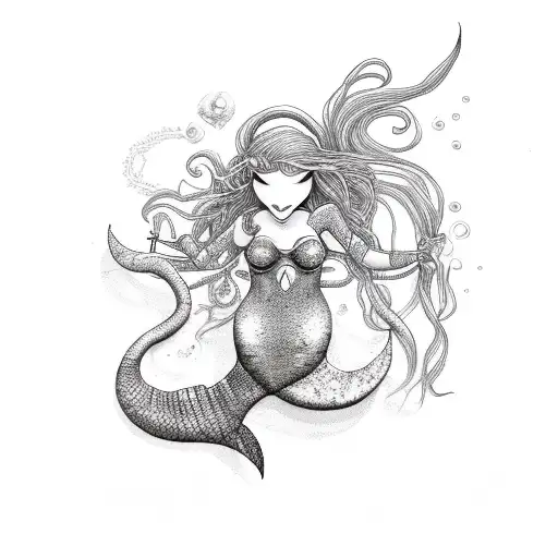 Mermaid With Dreadlocs