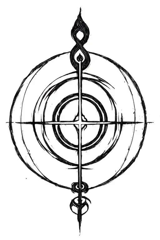 Cho Ku Rei Power Symbol Tattoo Design Combining Music Elements