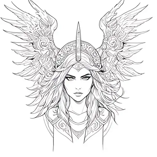 Warrior Woman Symbol