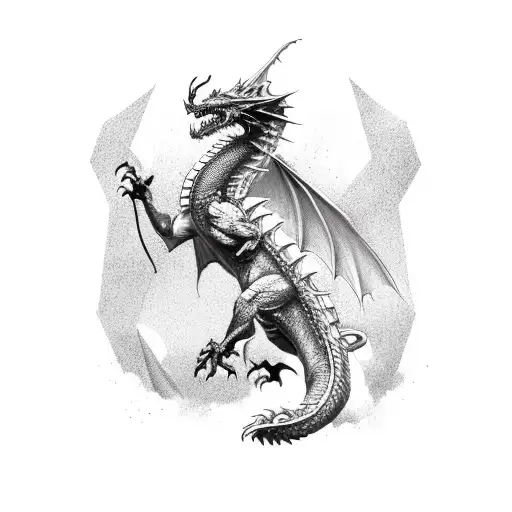 A Ceo Battling A Dragon In A Video Game-inspired Scene