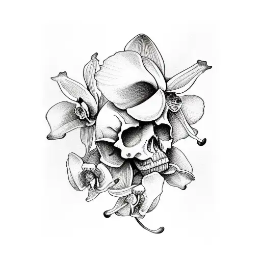 Orchid Skull