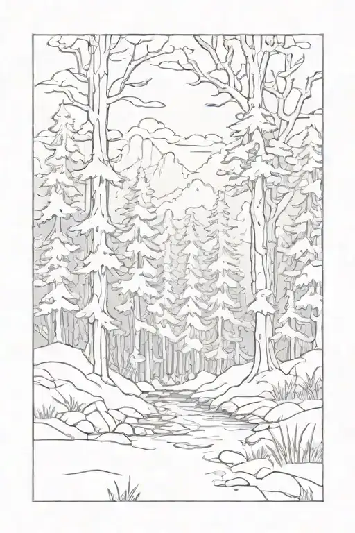 Northern Forest Scene