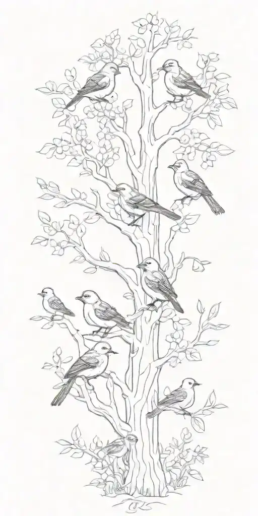 Wood Tree Birds