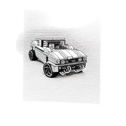 Lego With Hot Wheels Car