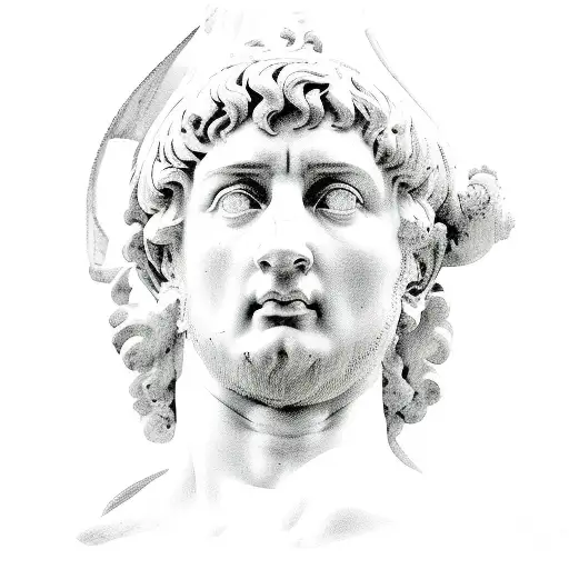 Sketch Of Famous Roman Statue