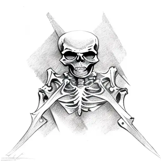 Medieval Skeleton Chest Piece