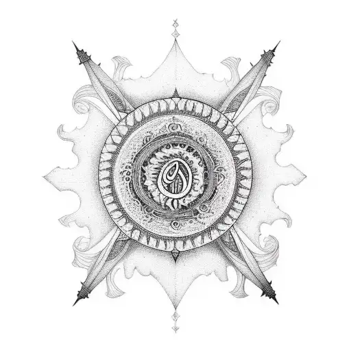 Hindu Religious Tattoo For Shoulder