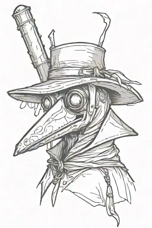 Simple Grafitti Style Plague Doctor