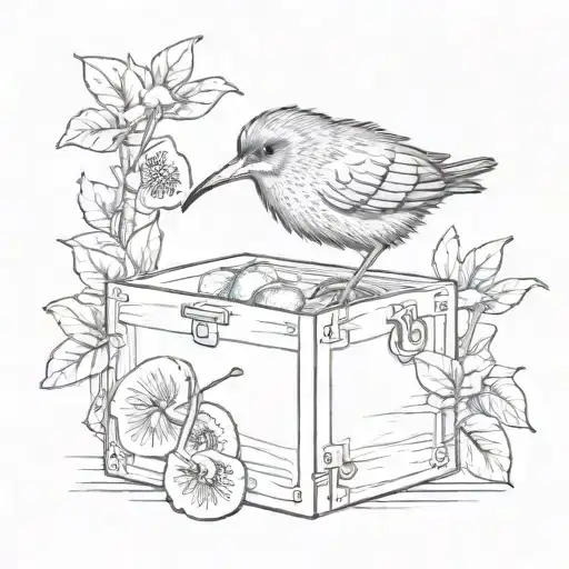 Kiwi Bird In Box