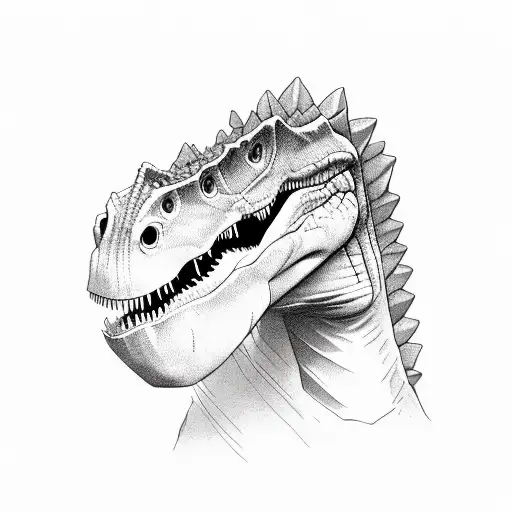 Dinosaur With A Semicolon Tear