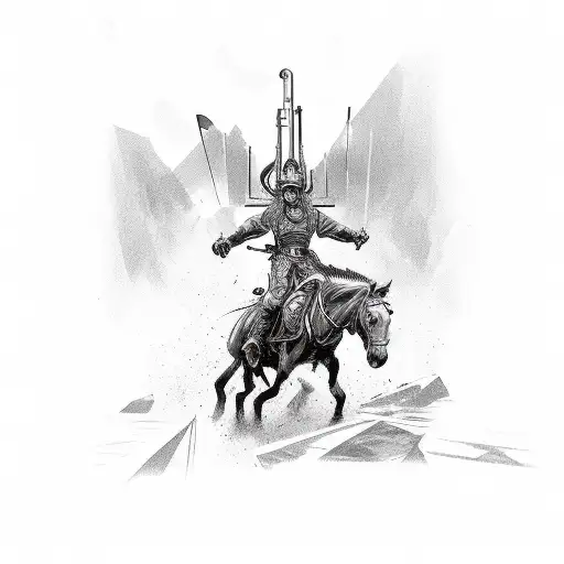 Cross With A Western Style