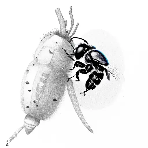 Male Carpenter Bee Covered In Pollen