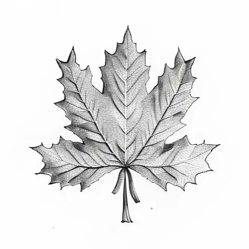 Greek Flag Inside A Maple Leaf