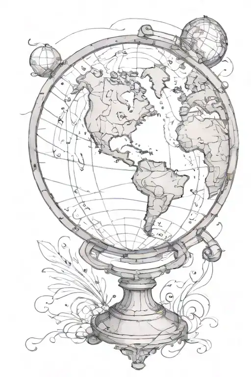 Watercolor Globe