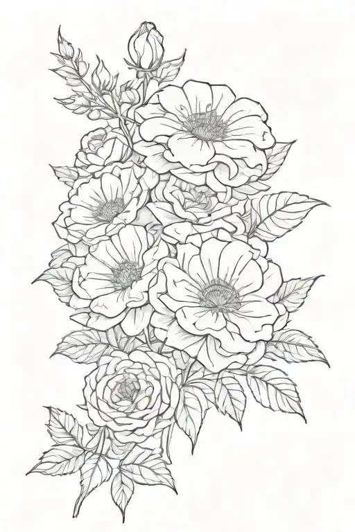 Rose Morning Glories Chrysanthemum Flower Bouquet