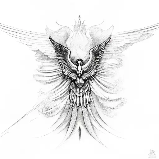 Godess Persephone Wings Of Phoenix Rising