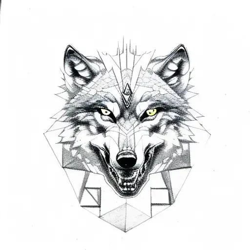 Wolf Head As A Biker