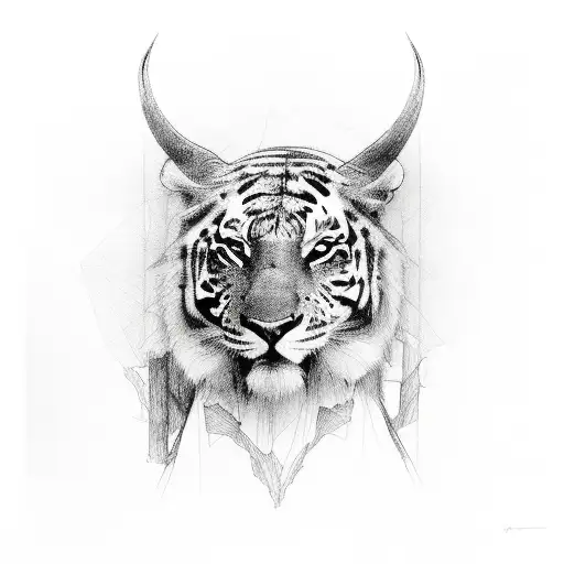 A Detailed Sketch Of Various Animals Hidden Within A Forest Landscape