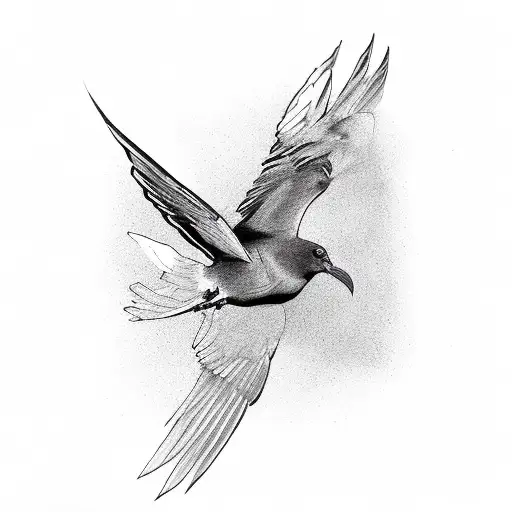 Black Dove Flying