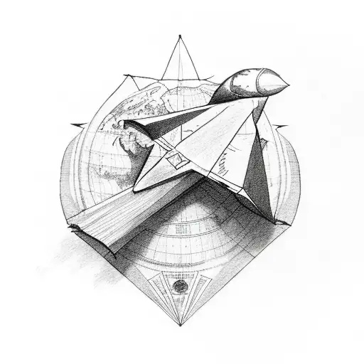 Paper Airplane Around The Planet