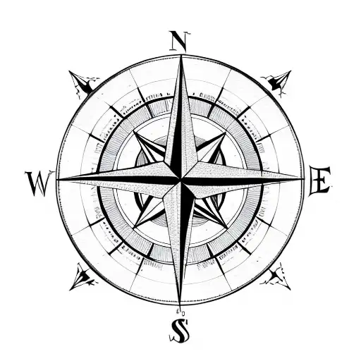 Compass Rose Forearm Vertical Mountains