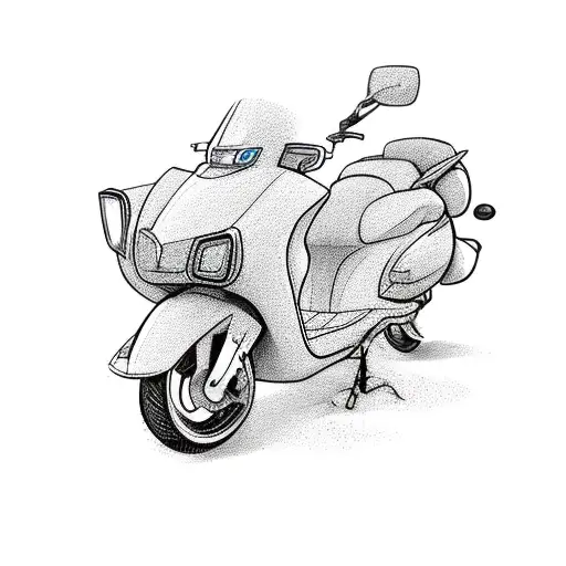 Cartoon Boys On Scooters