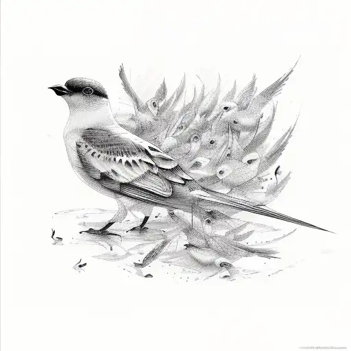 A Fragile Music Sheet Transforming Into A Flock Of Birds