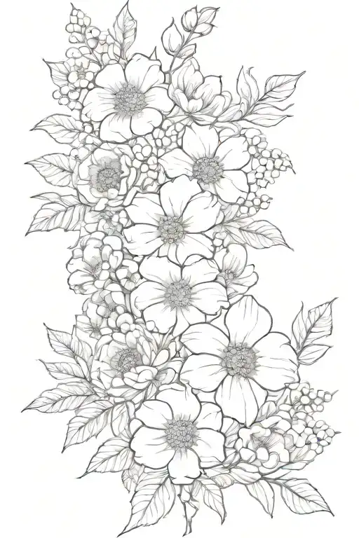 Birth Flower Bouquet January April June October November