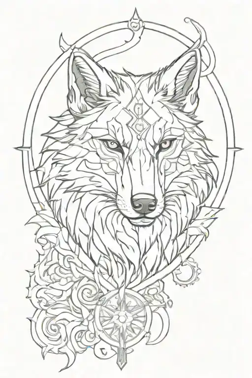 Medallion Wolf Witcher Wolf School