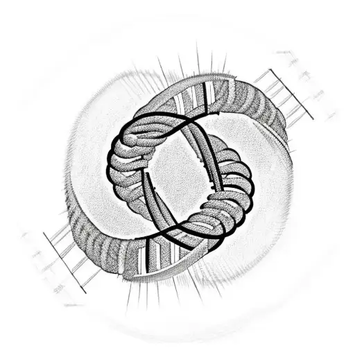 An American Flag Intertwined With A Dna Double Helix Symbolizing Family Heritage