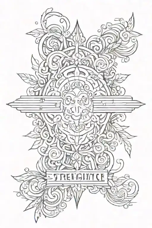 A Minimalistic Design Featuring A Quote In Latin Related To Strength Or Resilience