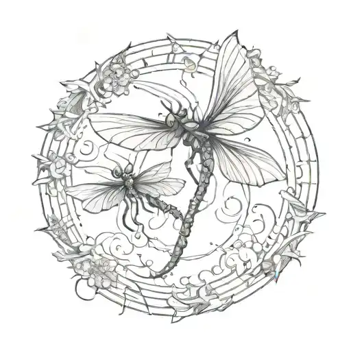 A Simple Dragon Flies In A Circle