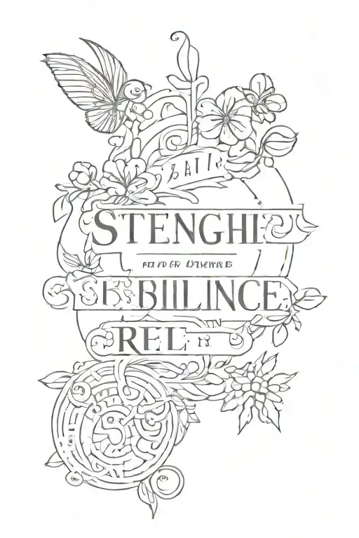 A Minimalistic Design Featuring A Quote In Latin Related To Strength Or Resilience