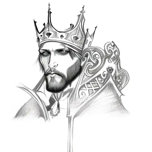 A Gothic Style King Chess Piece