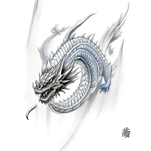 Simple Blue Dragon