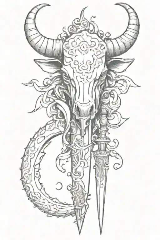 Bull Horn And Dagger