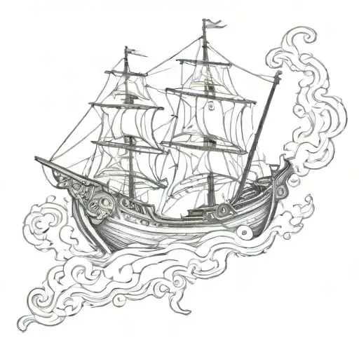 Norse Ship N Roll Inspired