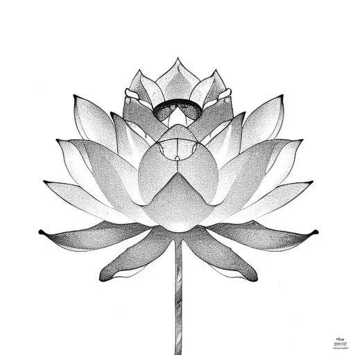 Lotus Flower Mixed With A Rose And Ranks